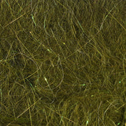 Dark olive dubbing fibers, dense