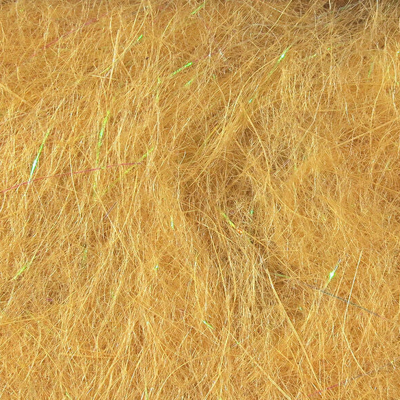 Golden tan dubbing fibers, dense
