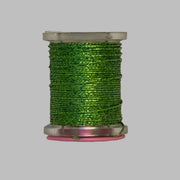 Mini sparkle braid thread spool in bright green glitter