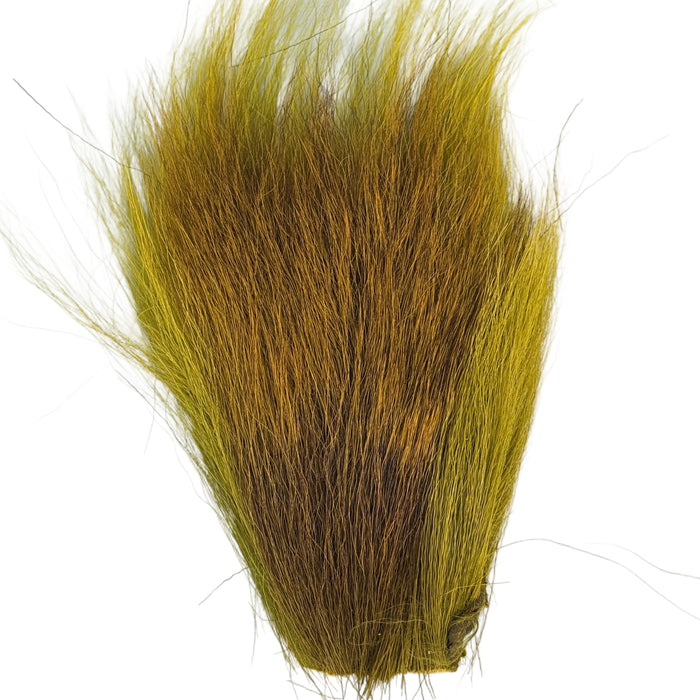 olive colored bucktail pieces