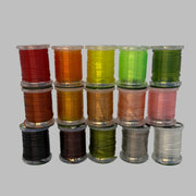 Multi-color vinyl rib ribbon spools set