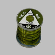 Olive vinyl rib ribbon spool, medium size