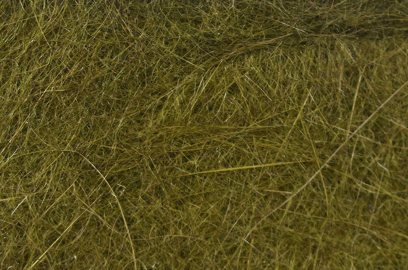 Close up of olive  brown Hareline Dubbin