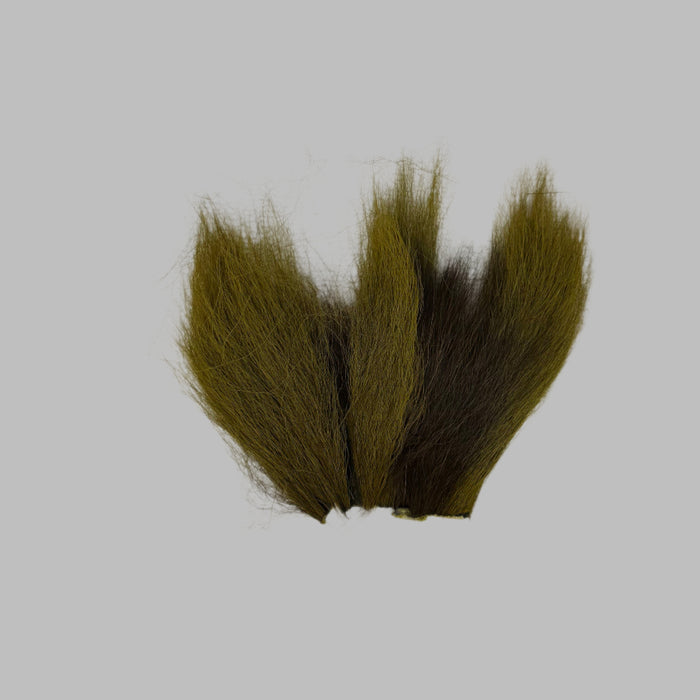 Olive colored bucktail pieces