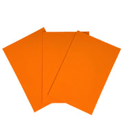 Orange 2 mm fly foam sheets, stacked
