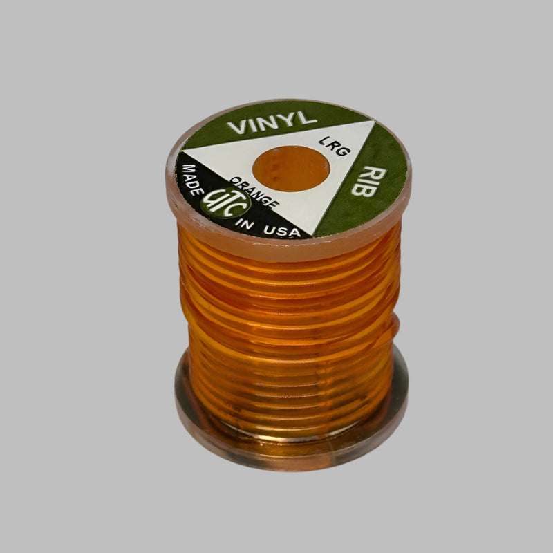 Vinyl D-rib cord spool in orange