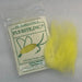Pale Watery Yellow packaged dubbing along side swatch of it