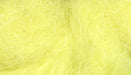 Close up of pale yellow Hareline Dubbin 