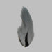 pearl gray colored medium bucktail
