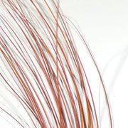 Quill body fly with red-brown feather fibers and pale tips, bundled