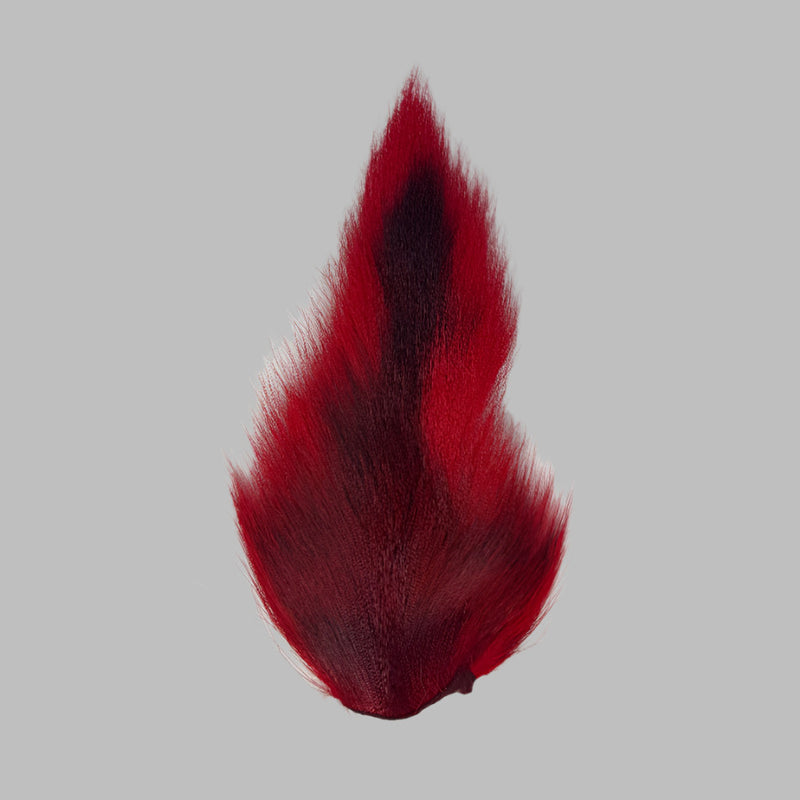 Large bucktail tuft, red