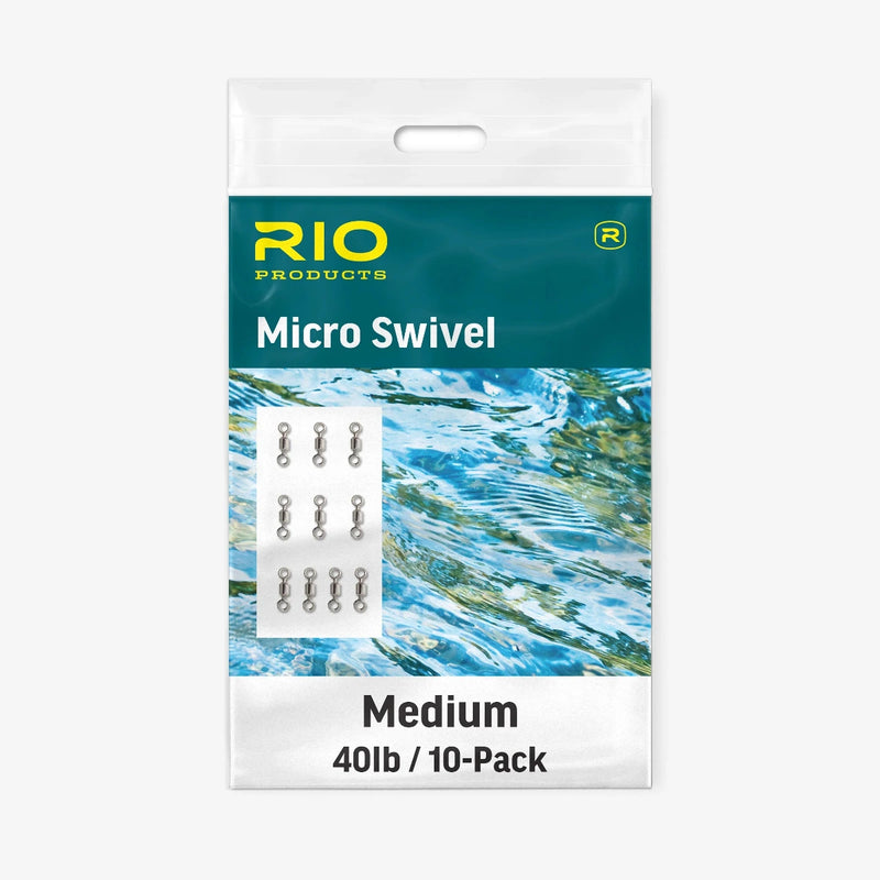 Rio Micro Swivel fishing swivel set, medium 40 lb, 10-pack in retail bag