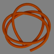 Foam tubing set with looped orange cords and short straight end pieces