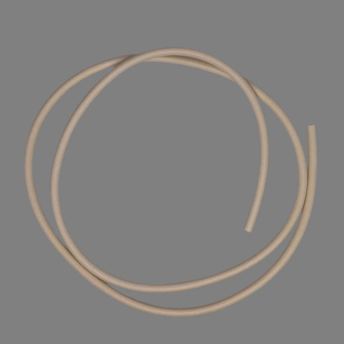 Thin spiral of white cylindrical float foam