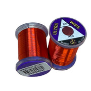 Ultra Wire spool with red wire wound around a clear plastic holder.