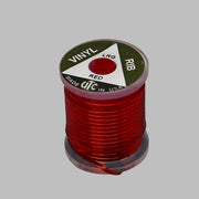 Red vinyl rib ribbon spool, large size