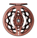 Tobacco brown reel with black and grey checkered background