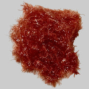 Rumpf ESTAZ tinsel trim swatch in copper red, square patch