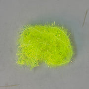 Glitter tinsel fabric patch, neon green with light shimmer