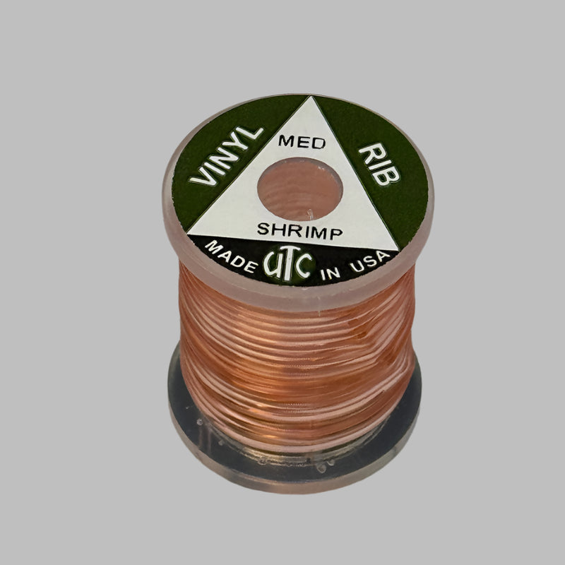 Vinyl D-rib cord spool in shrimp color