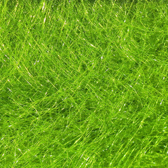 Hareline TriLobal dubbing, bright chartreuse green fibers