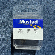 MUSTAD 37160 wide gap hooks, size 10, 50 pack in blister