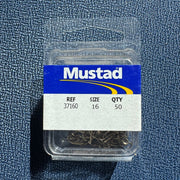 MUSTAD 37160 wide gap hooks, size 16, 50 pack in blister