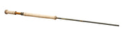 Spey fly fishing rod with cork handle and dark shaft, Sage branding