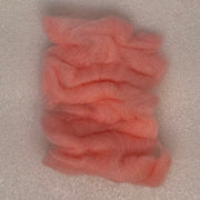 Antron sparkle dub material in coral pink