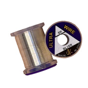 Silver wire spool with Ultra Wire reel label