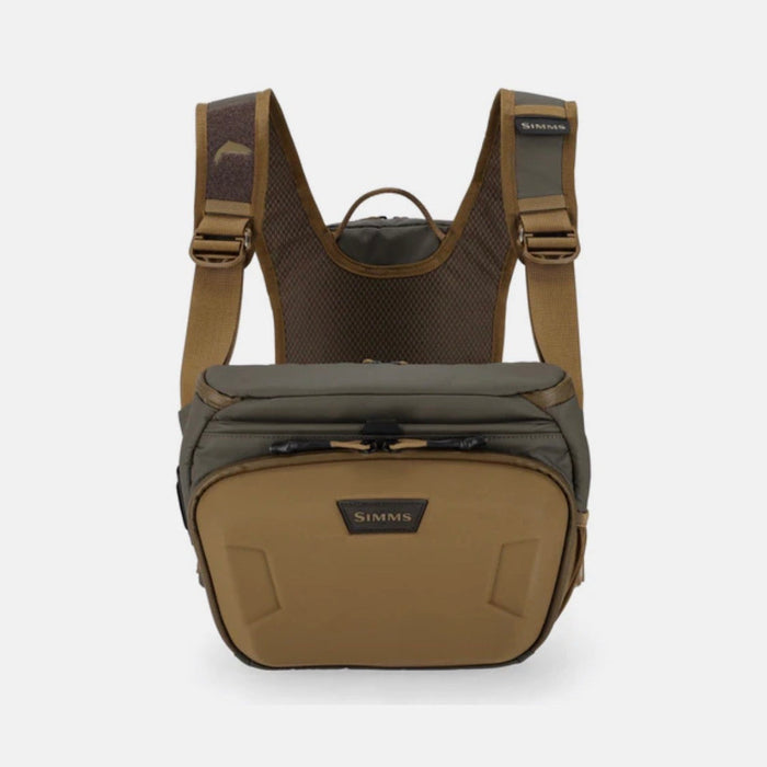 Hickory colored chest pack with white background