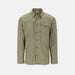 Willow Heather buttoned shirt with white background