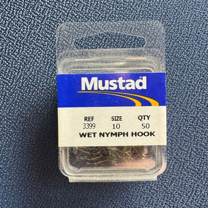 Labeled pack of 50 3399 size 10 hooks