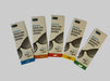 5 packages of different magnification of stick on reading lenses