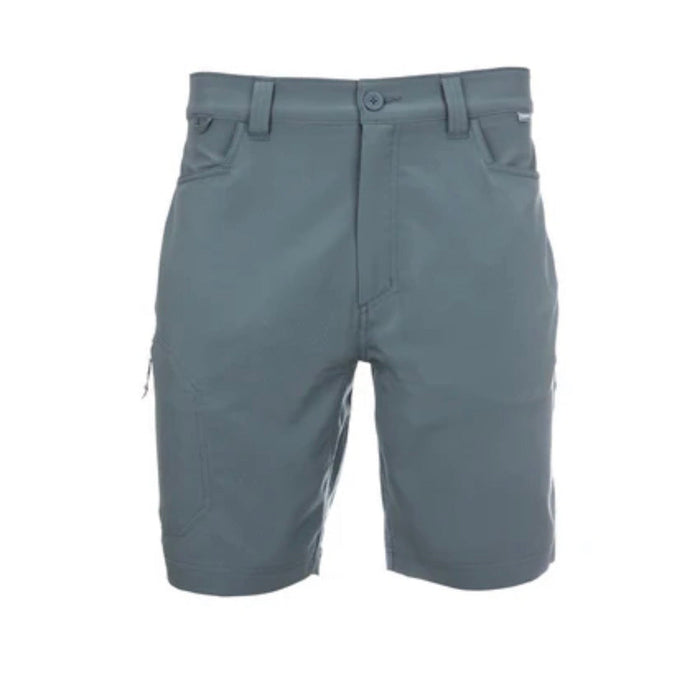 Storm colored shorts with white background