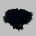 Close up of Strung Marabou BLACK MB100