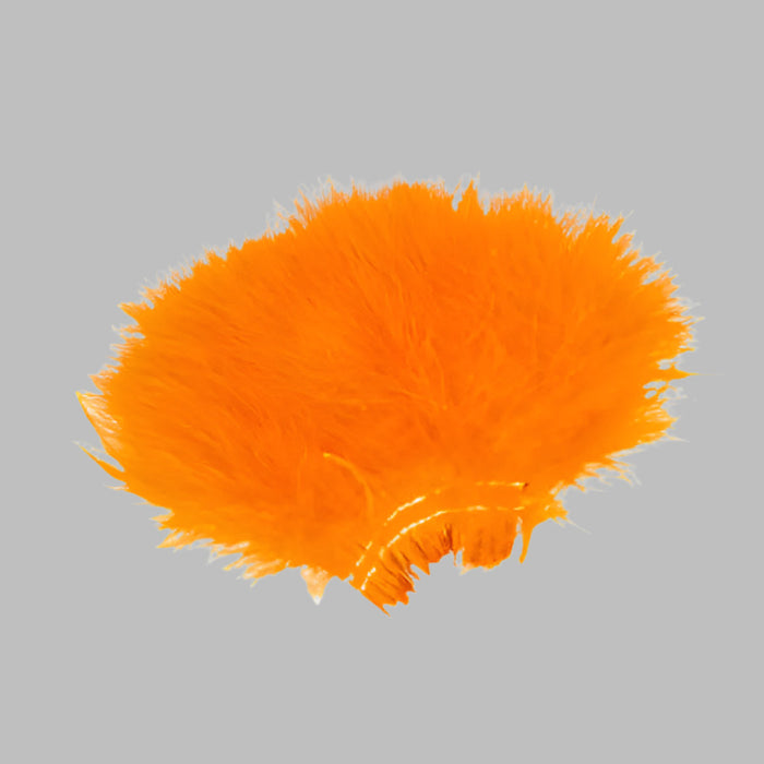 Close up of Strung Marabou ORANGE MB012