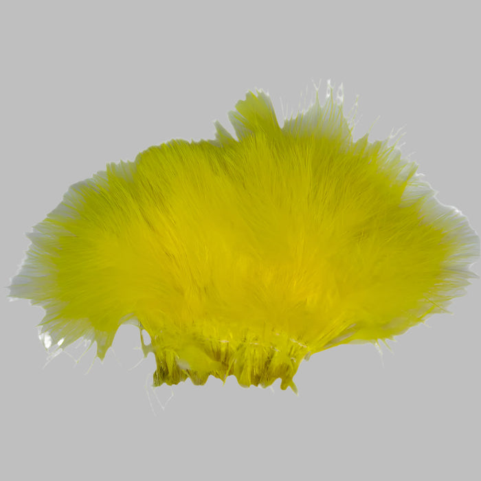 Close up of Strung Marabou YELLOW MB006