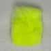 Close up sulphur yellow colored super fine dubbing