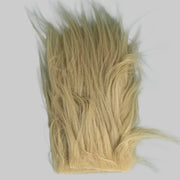 Olive fur fabric swatch with dense long pile
