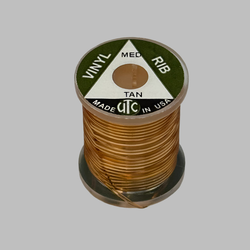 Vinyl D-rib cord spool in tan