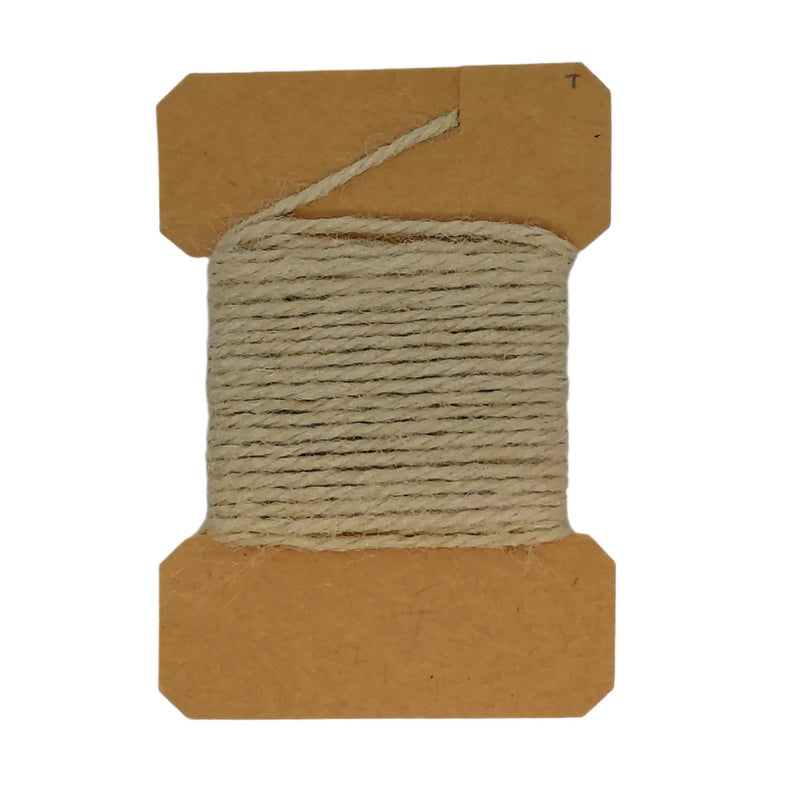 Sparkle yarn spool in pale tan