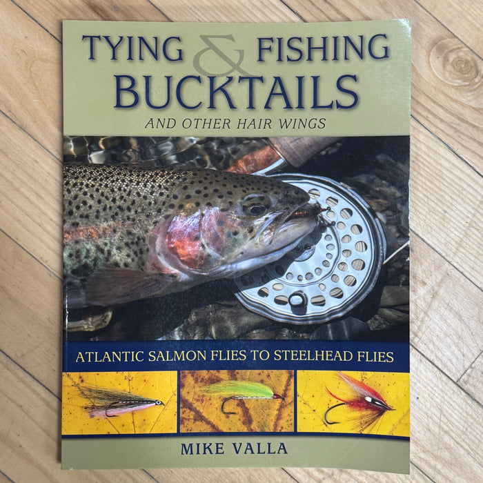 Cover of book with fish, reel and flies