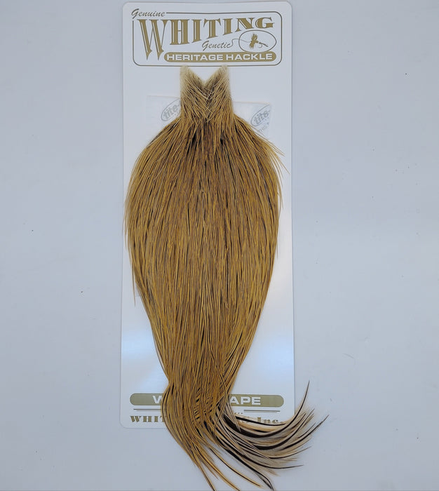 a badger dry fly cape from Whiting Farms