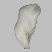 Deer belly hair piece in white