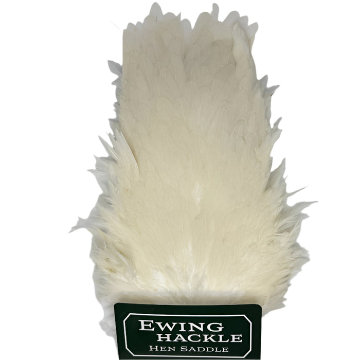 White colored Hen Saddle Hackle