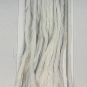 Rabbit half-skin fur hide close-up, zonked shag, white