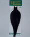 a black Whiting Hebert Miner dry fly cape