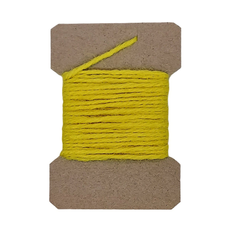 Sparkle yarn spool in bright yellow