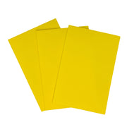 Yellow 2 mm fly foam sheets, stacked